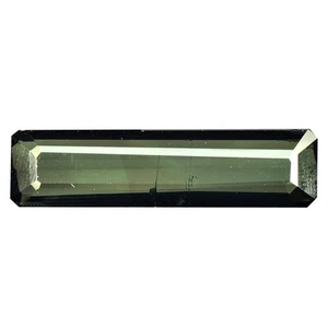 3.80 Ct Eye Popping Octagon Cut (21 x 5 mm) Natural Green Tourmaline Gemstones - Picture 1 of 5