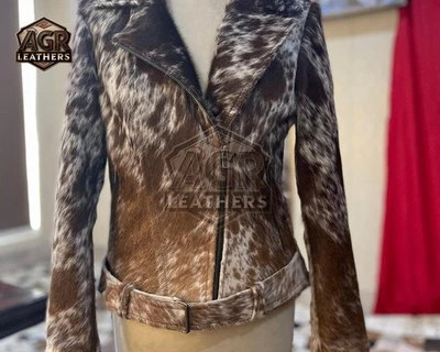 Leather Trench Coat for Women – Handmade Long Cowhide Winter Jacket – Custom Fit - Image 1 of 4