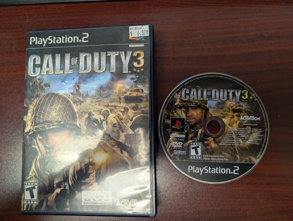 Call Of Duty 3 (PlayStation 2 PS2) CASE AND DISC ONLY - Image 1 of 1