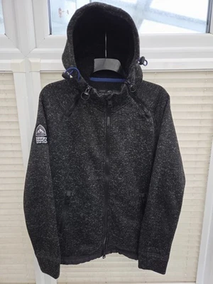 Mens 2XL XXL Superdry Mountain Ziphood Hoodie. Black, Grey And White. Exc Cond. - Image 1 of 4