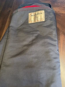 Vintage Woolrich Picnic Car Blanket With Handles Fleece Nylon Red Black  - Picture 1 of 4