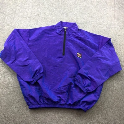 Vintage Surf Style Pullover Jacket Mens One Size Windbreaker Nylon 90s USA - Image 1 of 4