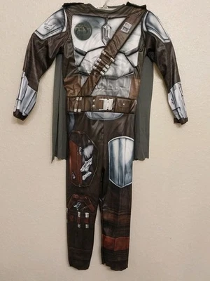 Star Wars Mandalorian Costume Jumpsuit Child Small Suit & Cape Only - Image 1 of 4