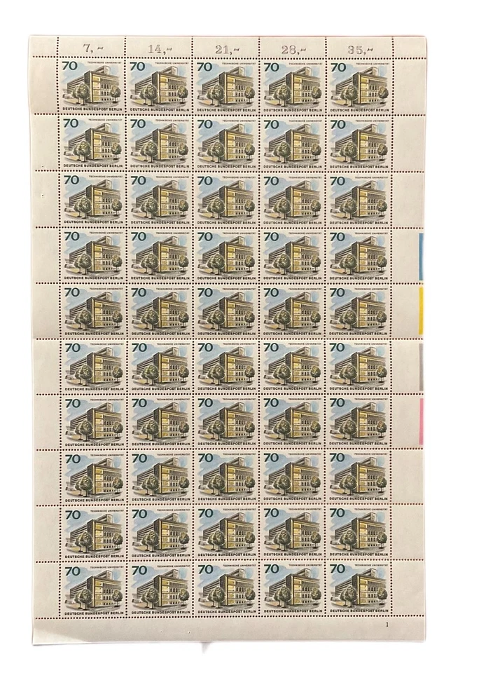 SA27i Germany, Berlin 1965 The New Berlin, Buildings, full sheet. - Image 1 of 1