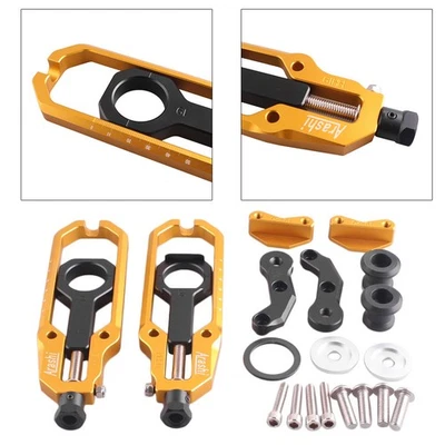 Tensor ajustador de corrente traseira dourado para motocicleta Suzuki GSXR1000 2009-2013 - Imagem 1 de 4