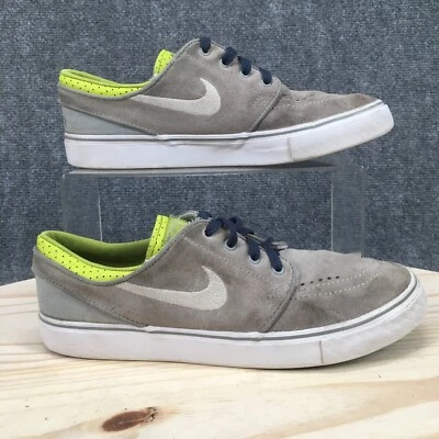 耐克 SB Stefan Janoski 鞋 Youth 6 女式 7.5 灰色绿色运动鞋 525104-033 — 第 1/4 张图片