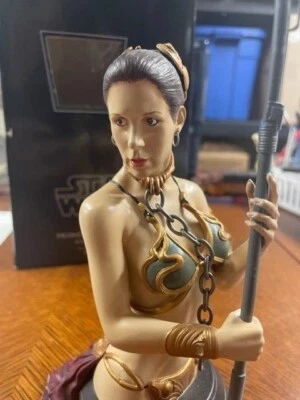 Gentle Giant Star Wars Princess Leia Organa as Jabba's Slave Bust 2555/4200 NEW  - Image 1 of 4