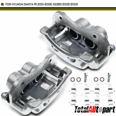 2x Pinzas de freno delanteras izquierda y derecha para Hyundai Santa Fe XG300 XG350 2001-2006 Foto 1 de 4