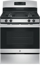 Ge Jgb635Rekss 30-Inch Freestanding Gas Range, Stainless Steel