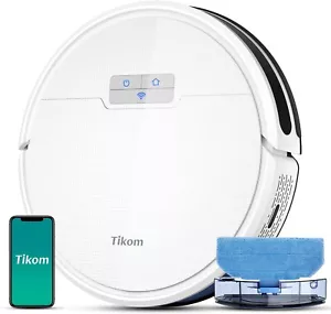 Tikom Saugroboter mit Wischfunktion 2 in 1, G8000 Pro Staubsauger Roboter, 4500P - Bild 1 von 10