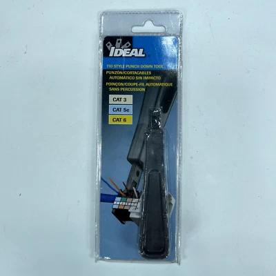Ideal Punch Down Tool - 110 style - Cat 3, Cat 5e, Cat 6 (#35-185) - Non-Impact - Image 1 of 2