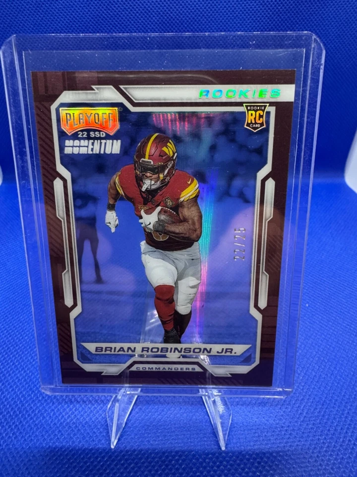 2022 Chronicles Playoff Momentum #'d /25 Brian Robinson Jr. RC PMR-25 - Image 1 of 1