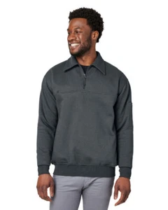 Harriton M712 Mens ClimaBloc Heavyweight Tactical Quarter-Zip - Picture 1 of 4