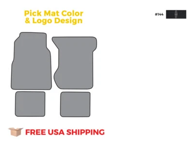 FITS 1974-1976 Lincoln Mark IV Floor Mat 4pc Cutpile Foto 1 de 4