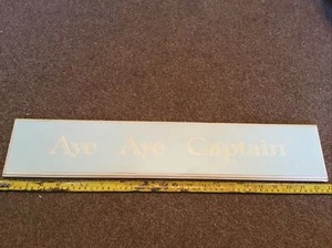 Nautical: Aye Aye Captain. Wooden Door Sign. Childs Bedroom/ Nursery/ Playroom. - Picture 1 of 8