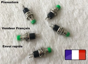 Mini Bouton Poussoir Interrupteur vert NO Pour Voiture maquette Lot a choix 7-13 - Picture 1 of 7