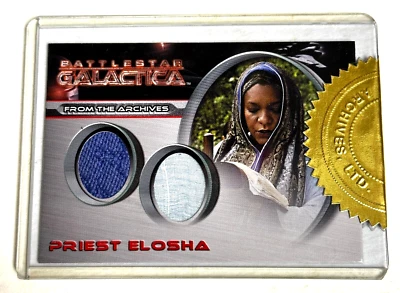 Tarjeta de Disfraz Doble Battlestar Galactica DC2 Lorena Gale como Sacerdote Elosha Foto 1 de 2