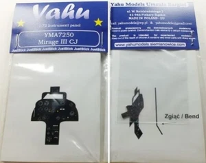 DASSAULT MIRAGE IIICJ III CJ INSTRUMENT PANEL 1/72 YAHU YMA7250 PER KIT AML - Foto 1 di 1