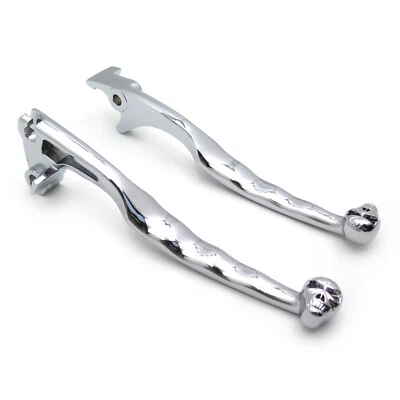 Chrome Skull Brake Clutch Lever For Suzuki Marauder Volusia 800 Boulevard C50 M5 - Image 1 of 4