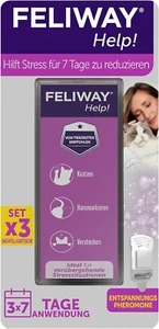 Feliway Help! Nachfüllset für Katzen 3X Nachfüllkartusche