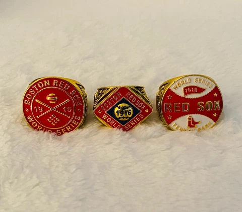 3 PCS Red Sox World Series Babe Ruth Championship Ring Set, 🇺🇸 SHIP 1915/16/18 Cover