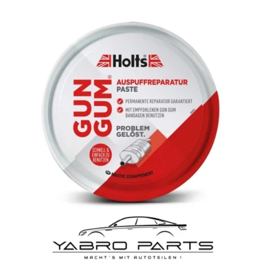 Holts GUN GUM Auspuff-Reparatur-Paste 200g gasdicht asbestfrei Dichtmasse Fire - Bild 1 von 2