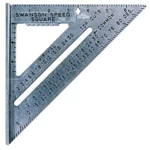 7 Inch Speed Square Layout Tool for Carpentry and Woodworking Blue - Picture 1 of 1