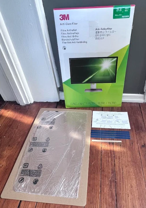 3M™ Anti-Glare Screen Filter for Monitors, 21.5" Widescreen (16:9), AG215W9B - Image 1 of 4