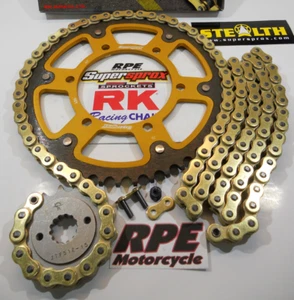 2006-2008 YAMAHA YZF R1 GOLD RK 520 ZXW OEM SUPERSPROX CHAIN AND SPROCKETS KIT - Foto 1 di 3