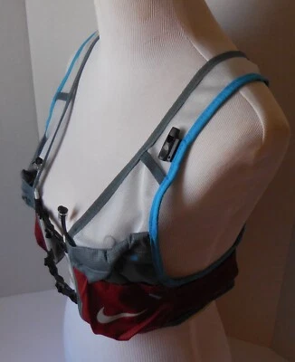 Chaleco Nike Trail Running Mujer Platino Puro/Hasta/Cayena Oscura/Azul Láser Mediano Foto 1 de 4