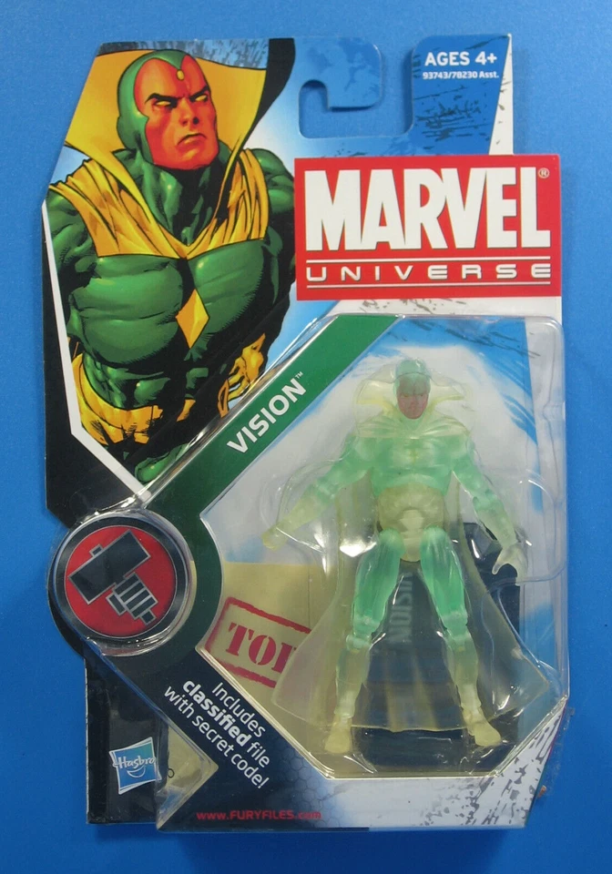 2009 Marvel Universe Vision 006 Series 2 Avengers Figure Hasbro Nr