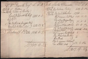 Northumberland 1777-78. Cuentas de carbón y pit, Wm Peareth con más corto y Donnison - Imagen 1 de 1