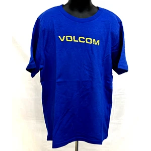 NWT Volcom Boys Logo Short Sleeve T Shirt Royal Blue Size 7 - Picture 1 of 5
