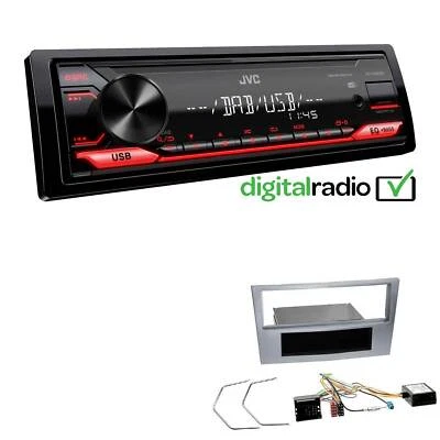 JVC 1-DIN Digital Autoradio DAB+ für Opel Astra H Twin Top matt chrom mit Canbus - Bild 1 von 4