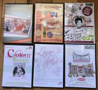 Craft CD And DVD Bundle X 6 for PC Only Polkadoodles Crafters Companion - Image 1 of 2