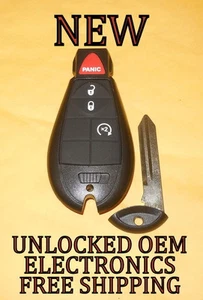 NEW FOR DODGE CHRYSLER 4B REMOTE START KEYLESS FOB FOBIK TRANSMITTER IYZ-C01C - Picture 1 of 6