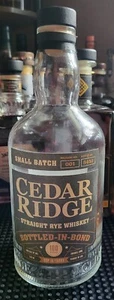 Cedar Ridge gerade Roggen Whiskey Flasche-in-Bond leere Flasche - Bild 1 von 4