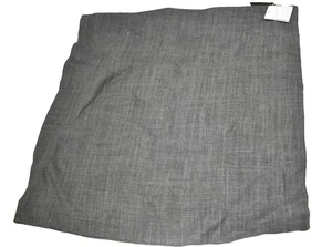 Pottery Barn 5265769 Belgian Flax Linen Pillow Cover 24" x 24" Charcoal Gray - Picture 1 of 5