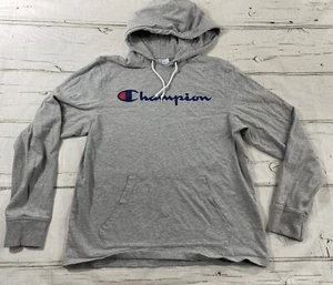 CHAMPION  Spell out Youth M Hoodie Light Sweatshirt Gray Boys /Girls EUC - Picture 1 of 6