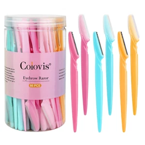 66PCS Eyebrow Razor and Face Razor for Women and Men, Eyebrow Hair Trimmer and S - Picture 1 of 7