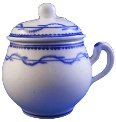 Старинный 18-го века Tournai фарфора Custard чашка горшок de крем Porzellan Tasse бельгийский - Изображение 1 из 4