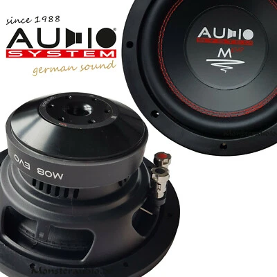 AUDIO SYSTEM M08 EVO 20cm Subwoofer 250 Watt Auto Woofer 8" M-Series 200mm - Bild 1 von 3
