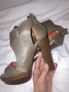 Ralph Lauren Collection Purple Label Platform Sandal Brown Sz 37 US 6-1/2 Italy - Picture 1 of 22