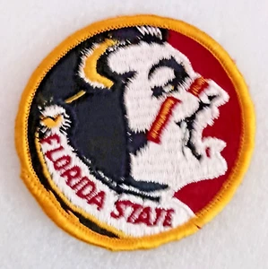 Vintage Florida State Seminolen Baseball Team Jacke Mütze Aufnäher neu aus altem Lagerbestand 1980er - Bild 1 von 3