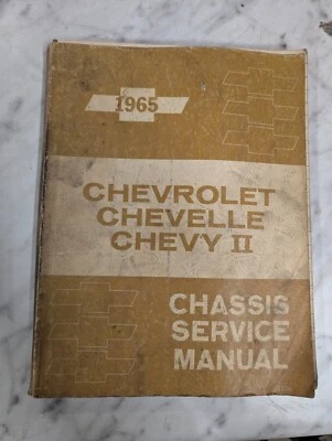 Chevrolet Chevy II 1965 Chevelle Car Shop chasis manual de servicio ST-56 OEM Foto 1 de 4