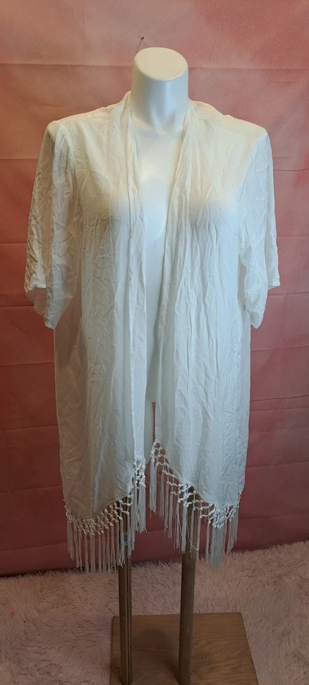  NUEVO CON ETIQUETAS ALGODÓN CON FLECOS TOP LIGHWEAR TALLA XS/S Foto 1 de 4