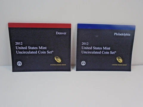 2012 P & D Mint Mark US Mint Uncirculated Set Cover
