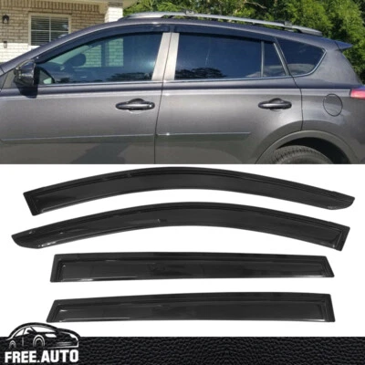 Juego de 4 piezas de protector deflector de lluvia sol ventilación visera ventana Toyota RAV4 13-18 Foto 1 de 4