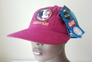 Vintage 1990's Florida State Seminoles Starter Snapback Hat Cap NWT Garnet Color - Picture 1 of 12
