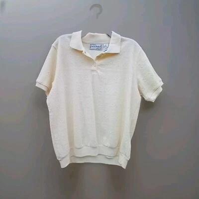 Sarah Bentley 女式 XL 码黄色马球短袖领  — 第 1/4 张图片